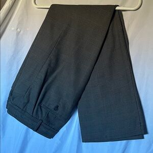 LOFT Black Plaid Trousers